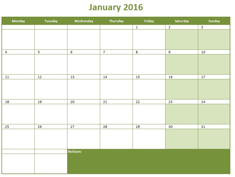 9 Free Monthly Calendar Schedule Templates In MS Word And MS Excel