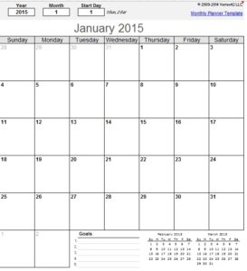 9 Free Monthly Calendar Schedule Templates in MS Word and MS Excel