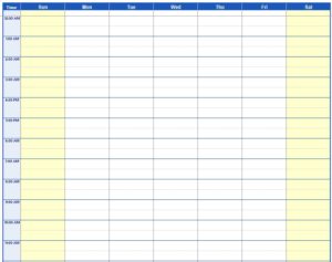 5 Free Kids Activity Schedule Templates in MS Word and MS Excel