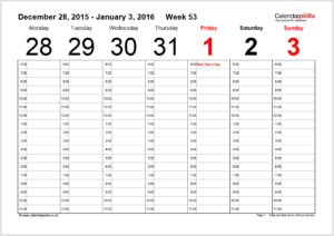 16 Free Weekly Schedule Templates (MS Word and MS Excel)