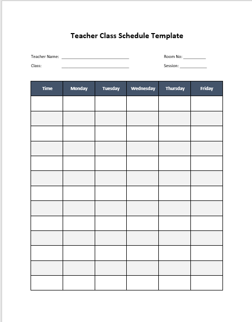 10-free-teacher-schedule-templates-ms-word-excel-pdf
